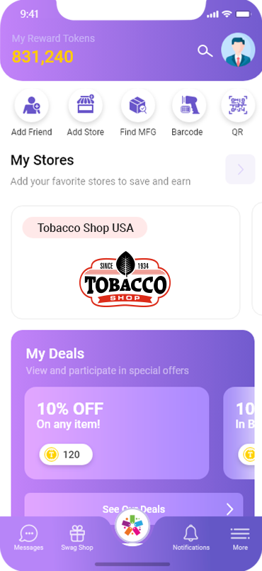 Open Loyal-n-Save app & select retailer