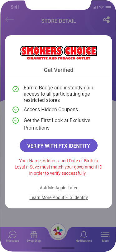 Verify with FTx Identity