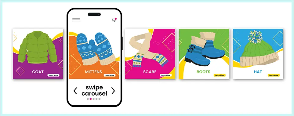 Carousel-Like Product Showcases in Newsletters